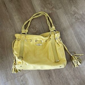 Elliott Lucca Yellow Leather Bag
